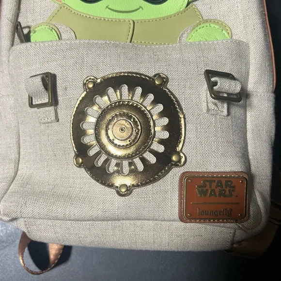 Star Wars Baby Yoda Grogu The Mandalorian Loungefly Mini Backpack Disney - Picture 5 of 11
